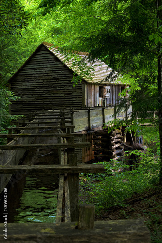 Grist Mill in Cades Cove Valley in The Tenneessee Smoky Mountains © Dee