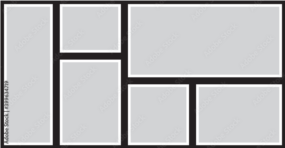 Vector frame for photos and pictures, photo collage, photo puzzle Vector frame for photos and pictures, photo collage, photo puzzle