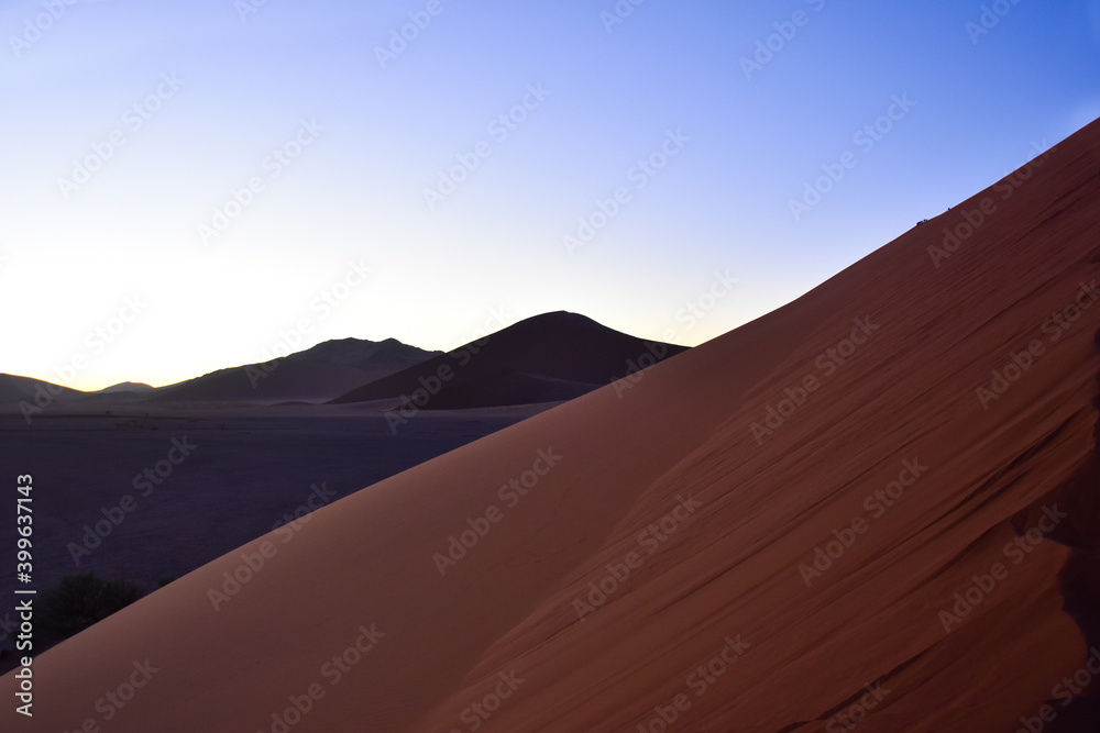 Dunes in the morning at Sossusvlei, Namibia