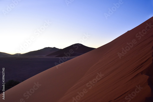 Dunes in the morning at Sossusvlei  Namibia