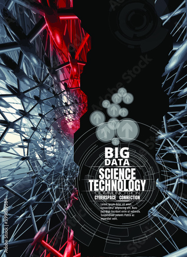 Abstract technology concept background, vector illustration
