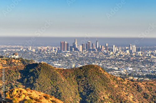 Obraz na plátne Los Angeles Skyline - California