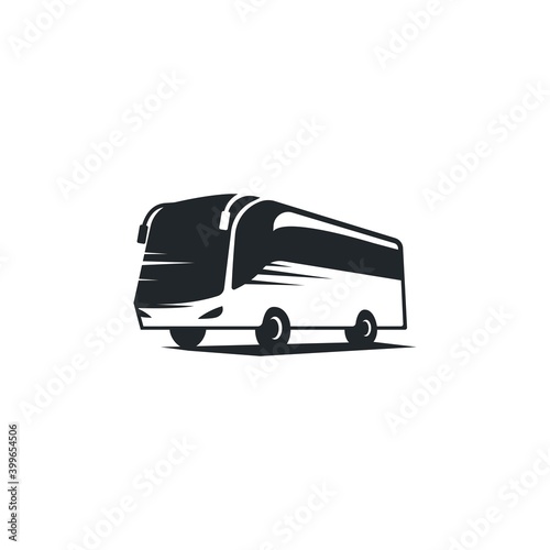 bus logo vector icon illustration