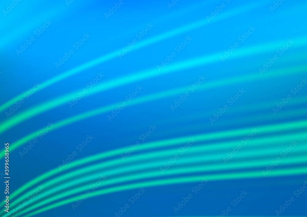 Naklejka premium Light Blue, Green vector blurred background.