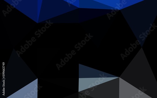 Light BLUE vector polygon abstract backdrop. © Dmitry