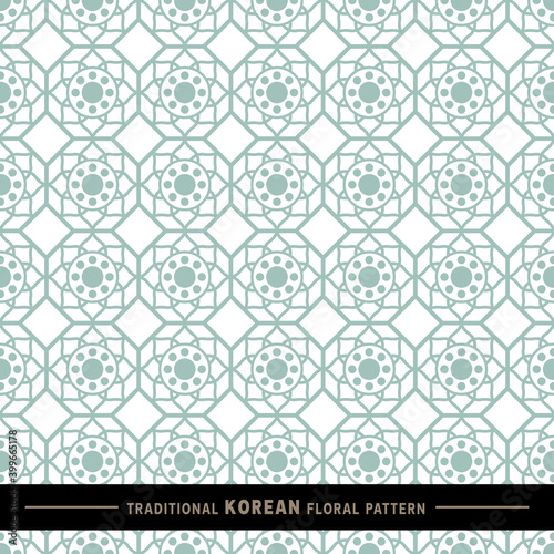 Traditional Korean floral pattern