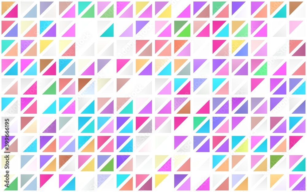 Light Multicolor, Rainbow vector seamless cover in polygonal style.
