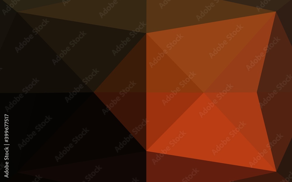 Dark Orange vector polygonal background. Dark Orange vector polygonal background.