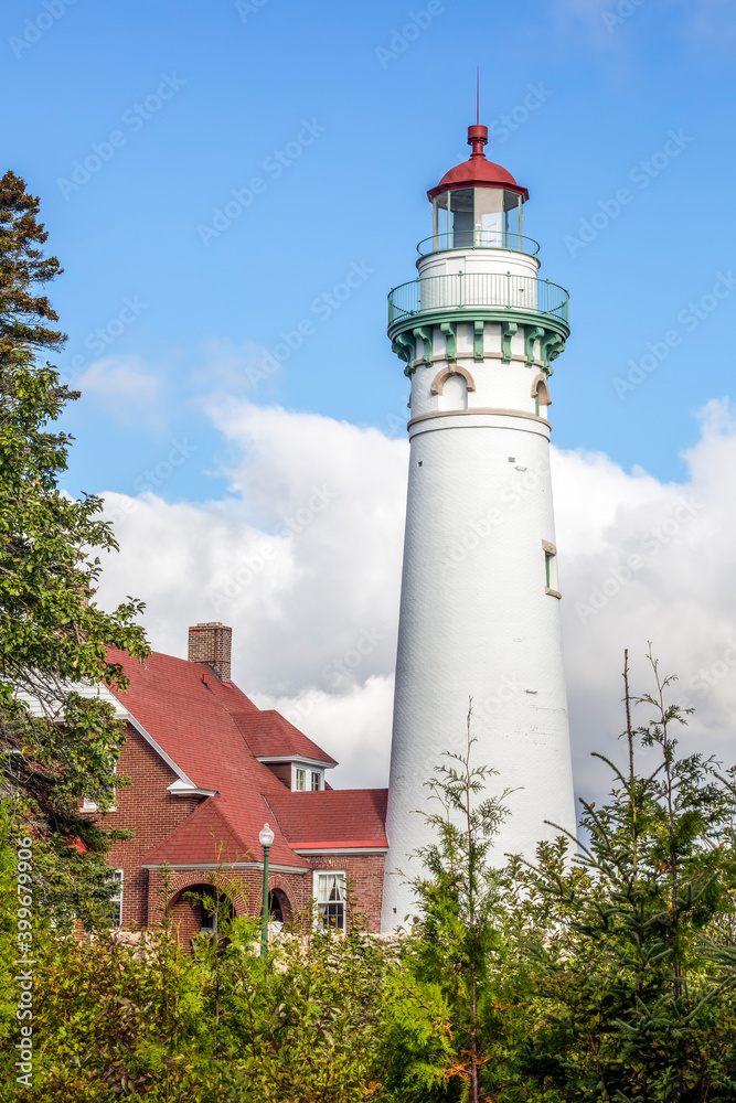 Φωτογραφία The Seul Choix Pointe Lighthouse is Great Lakes light located at the top of Lake Michigan on the coast of Michigan’s Upper Peninsula