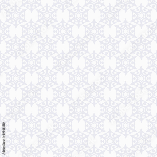 Light wallpaper background, floral pattern. Color: white-gray. Pattern for a seamless texture. Perfect for fabrics, covers, posters, home decor or wallpaper. Vector background image