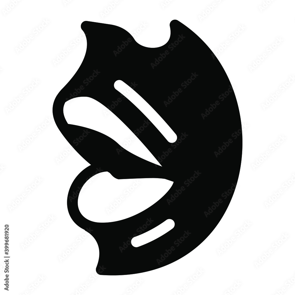 Fototapeta premium An icon design of mouth, editable vector 