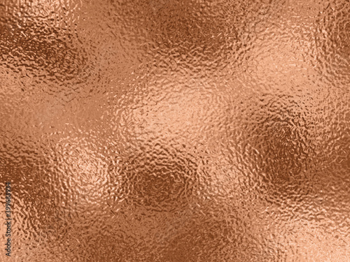 Slika na platnu Vector copper foil texture with metallic shine.