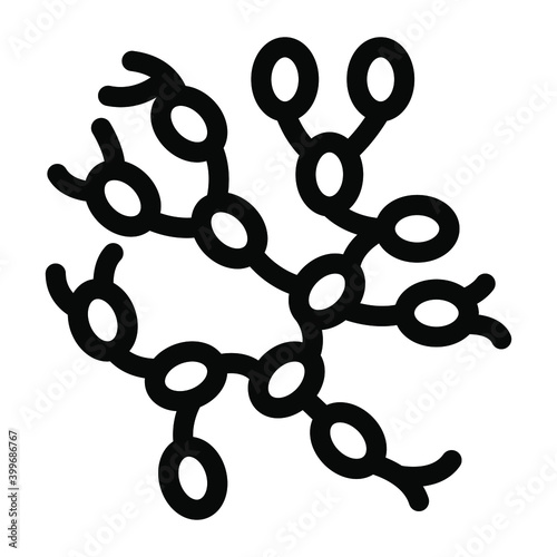 
Filled design of lymph nodes icon 

