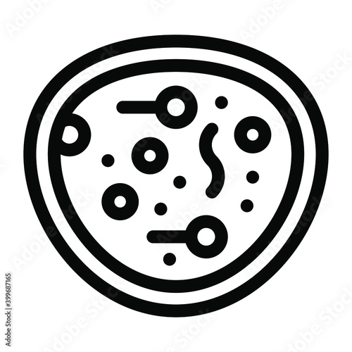 
Icon of blood cells in solid style 
