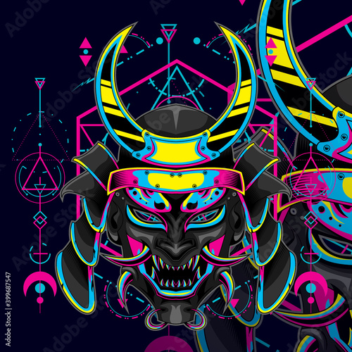 Samurai mecha popart