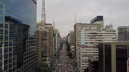 Wallpaper Mural view of avenida Paulista in Sao Paulo during a cloudy day Torontodigital.ca