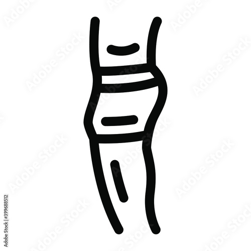 
Filled icon design of human knee joint, bone joint icon 
