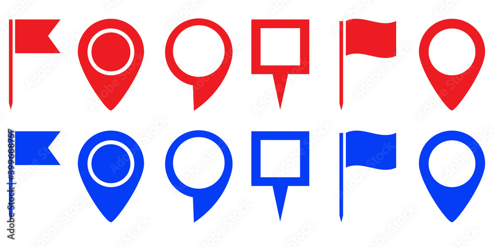 Location map icon, gps pointer mark. Pin icon vector. Map symbol. Colorful flat vector illustration. Stock image. EPS10. Location map icon, gps pointer mark. Pin icon vector. Map symbol. Colorful flat vector illustration. Stock image. EPS10.