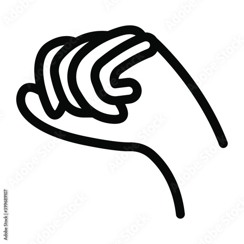 
A filled design of fist icon, editable vector 
