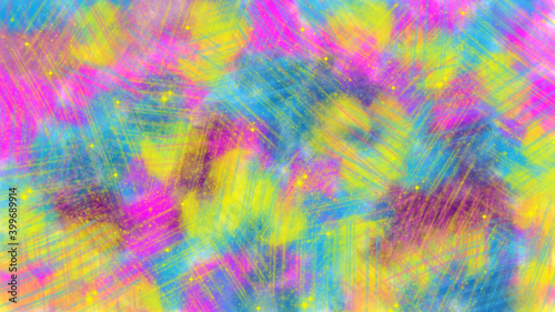 fuzzy and scratched abstract colorful background