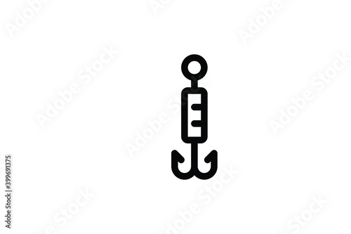 Fishing Outline Icon - Hook