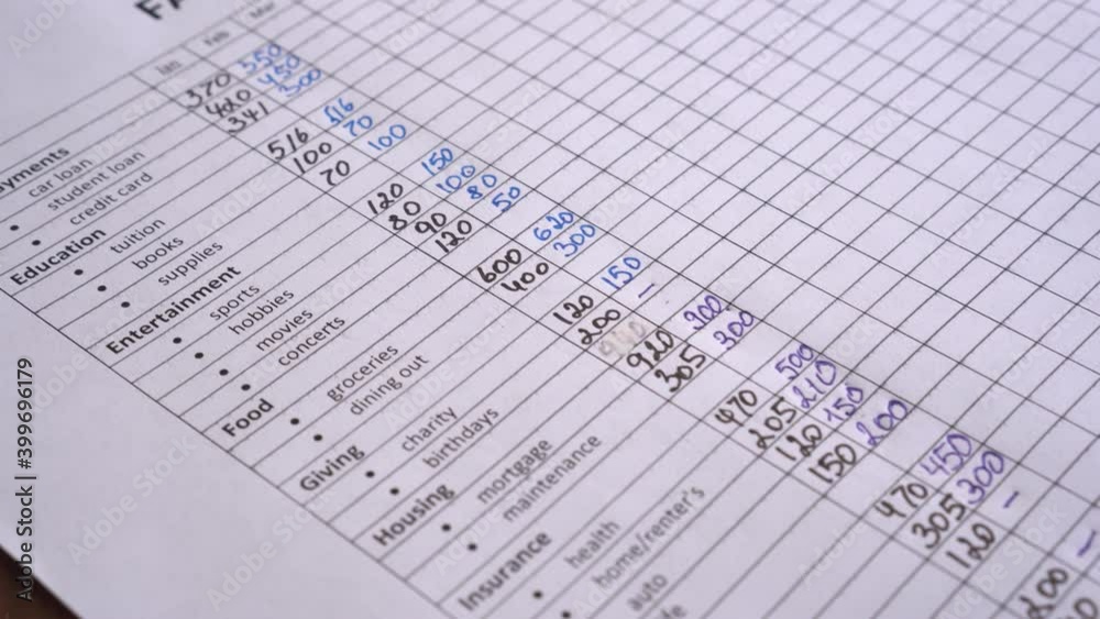 Paper Financial Planner. Analysis of expenses for a month. Financial crisis and unemployment. Saving money. Family budgeting. Income and expense planning Paper Financial Planner. Analysis of expenses for a month. Financial crisis and unemployment. Saving money. Family budgeting. Income and expense planning