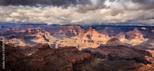 Stormy Day on the Grand Canyon  Grand Canyon National Park  Arizona