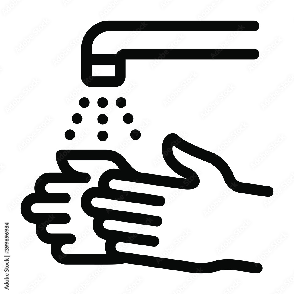 
After washing hands, applying sanitizer icon in solid style 
