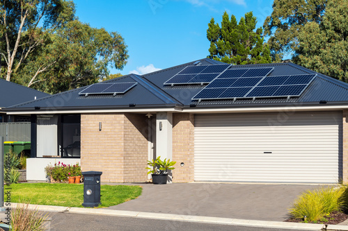 Wallpaper Mural Typical new residential property with solar panels in South Australia Torontodigital.ca