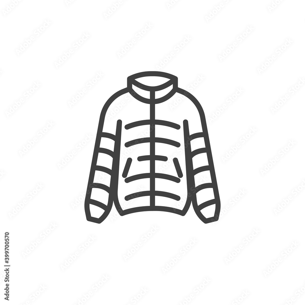 Sweatshirt, sweater line icon. linear style sign for mobile concept and web design. Winter jacket outline vector icon. Symbol, logo illustration. Vector graphics Sweatshirt, sweater line icon. linear style sign for mobile concept and web design. Winter jacket outline vector icon. Symbol, logo illustration. Vector graphics