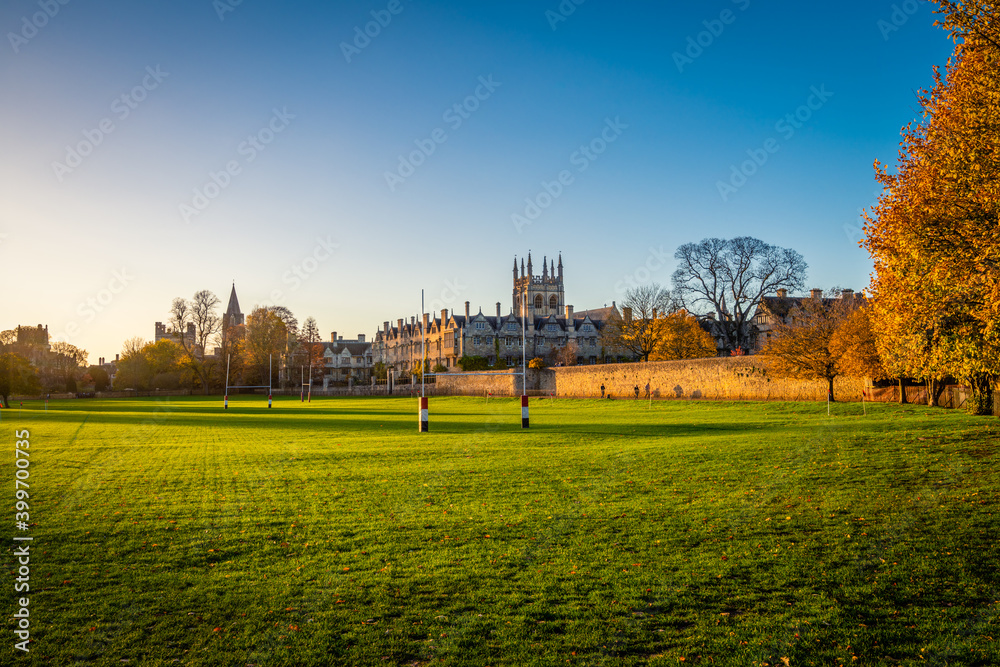 Rugby pitch in Oxford. England Rugby pitch in Oxford. England