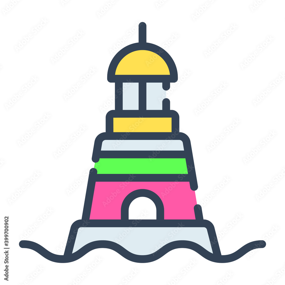 lighthouse icon,  real estate  web and mobile icon