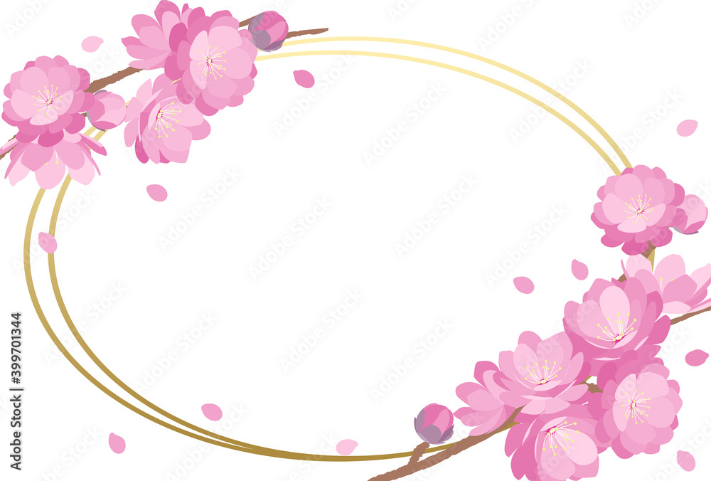 Fototapeta premium Peach Blossom background spring flower hinamatsuri