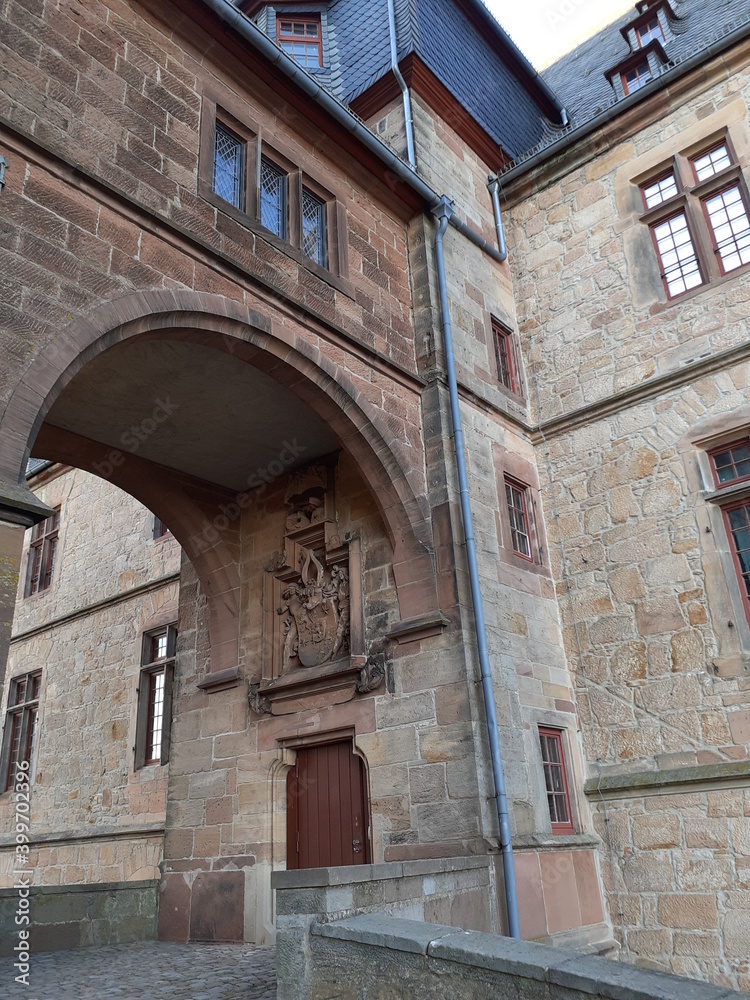 Entrance to the old building, Marburg, Germany