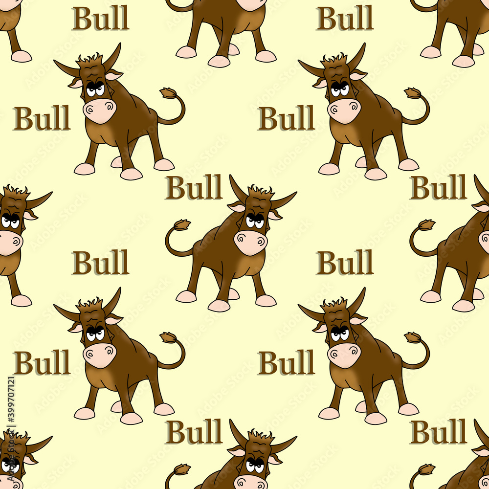 Creative composition with images of animals. Cute children's close-up illustrations on a colored background. Seamless design, material for printing on paper or fabric. Creative composition with images of animals. Cute children's close-up illustrations on a colored background. Seamless design, material for printing on paper or fabric.