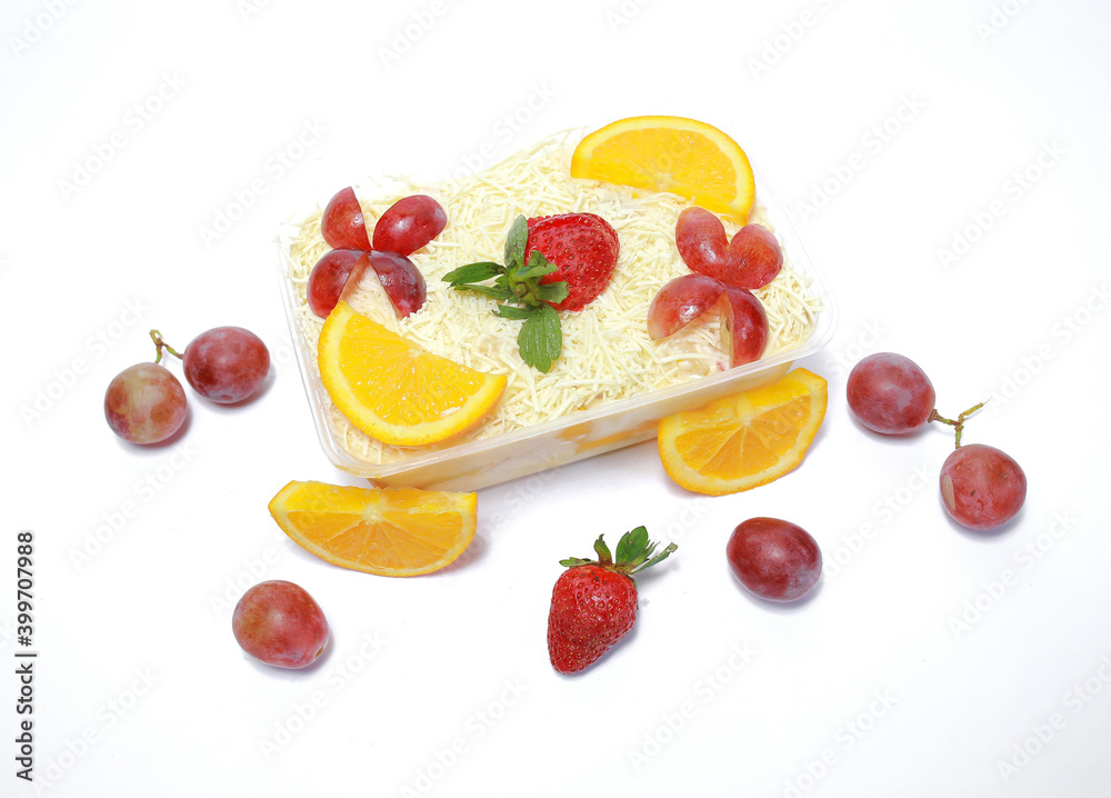 fruit cake isolated on white fruit cake isolated on white