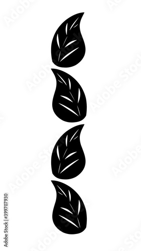 black silhouette of a flower