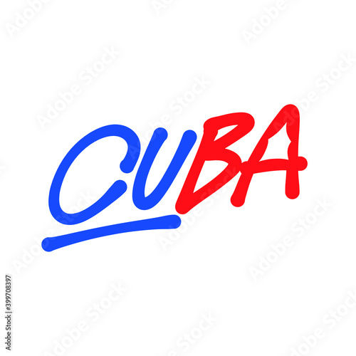 CUBA Name country word text lettering © bomesletters