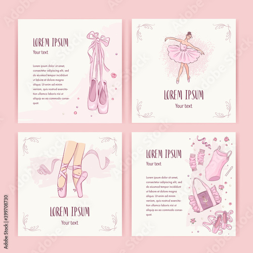 Ballet greeting card set