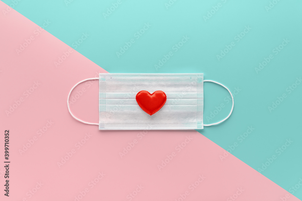 Fotografie New normal Valentine's Day concept