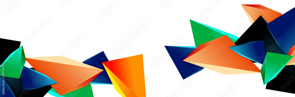 Triangle mosaic abstract background, 3d triangular low poly shapes. Geometric vector illustration for covers, banners, flyers and posters and other Triangle mosaic abstract background, 3d triangular low poly shapes. Geometric vector illustration for covers, banners, flyers and posters and other