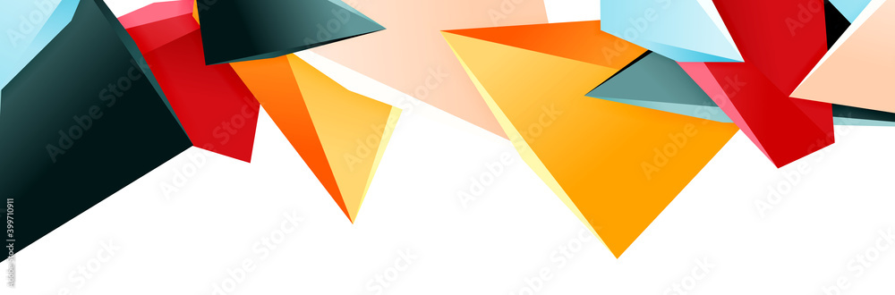 Triangle mosaic abstract background, 3d triangular low poly shapes. Geometric vector illustration for covers, banners, flyers and posters and other Triangle mosaic abstract background, 3d triangular low poly shapes. Geometric vector illustration for covers, banners, flyers and posters and other