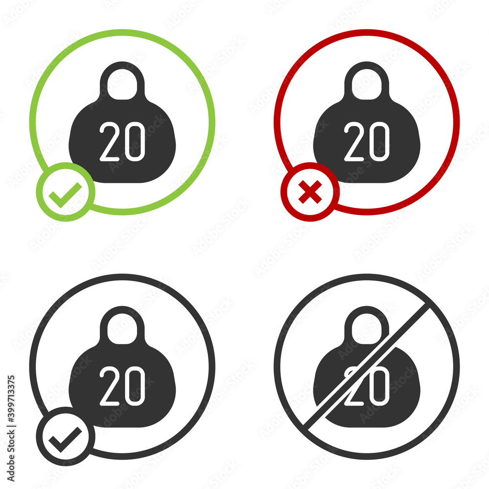 Black Kettlebell icon isolated on white background. Sport equipment. Circle button. Vector. Black Kettlebell icon isolated on white background. Sport equipment. Circle button. Vector.
