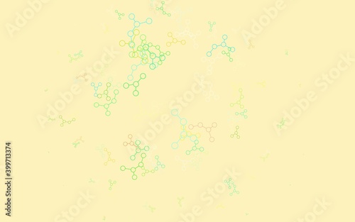 Light Multicolor vector backdrop with artificial intelligence data.