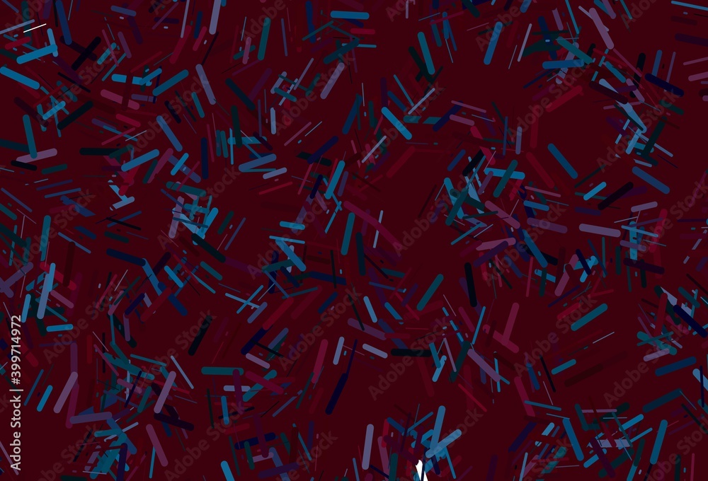 Dark blue, red vector backdrop with long lines. Dark blue, red vector backdrop with long lines.
