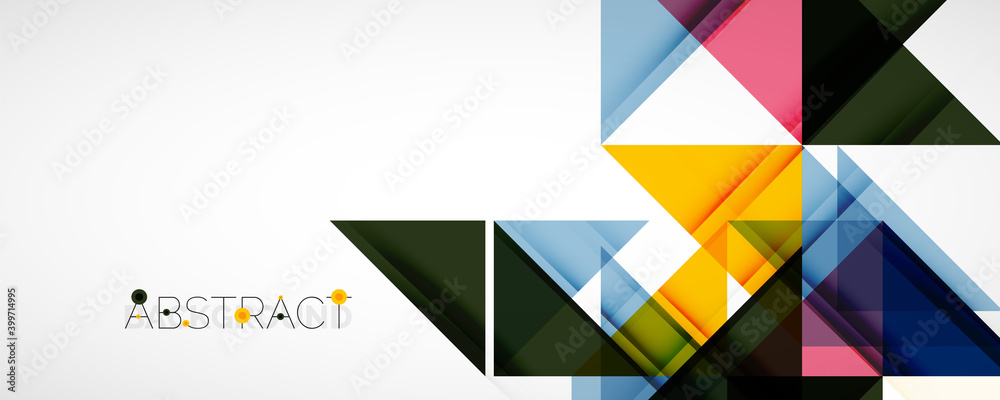 Set of vector triangle geometric backgrounds. Vector illustration for covers, banners, flyers and posters and other designs Set of vector triangle geometric backgrounds. Vector illustration for covers, banners, flyers and posters and other designs