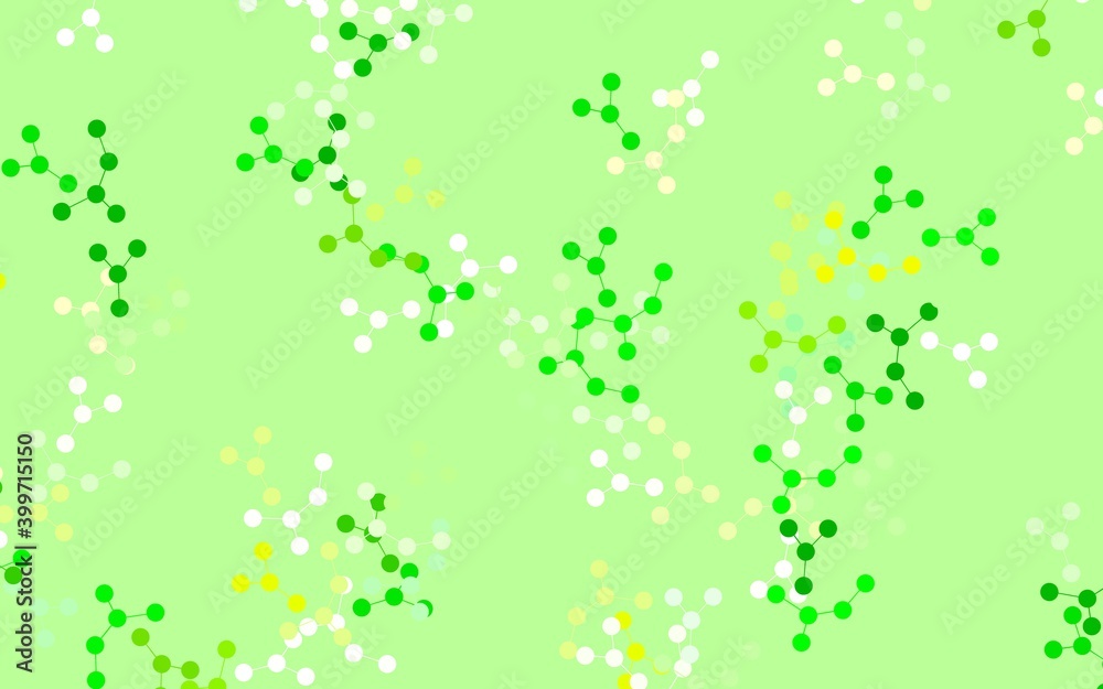 Light Green, Yellow vector texture with artificial intelligence concept. Light Green, Yellow vector texture with artificial intelligence concept.