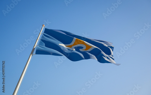 Shizuoka Japan prefecture low angle flag