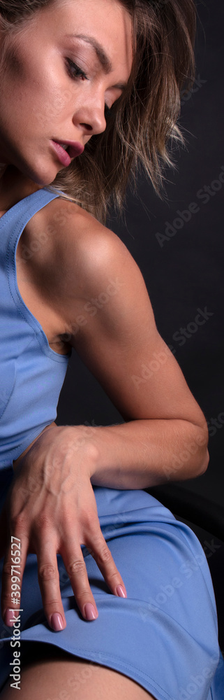 Fototapeta premium studio portrait of a young woman