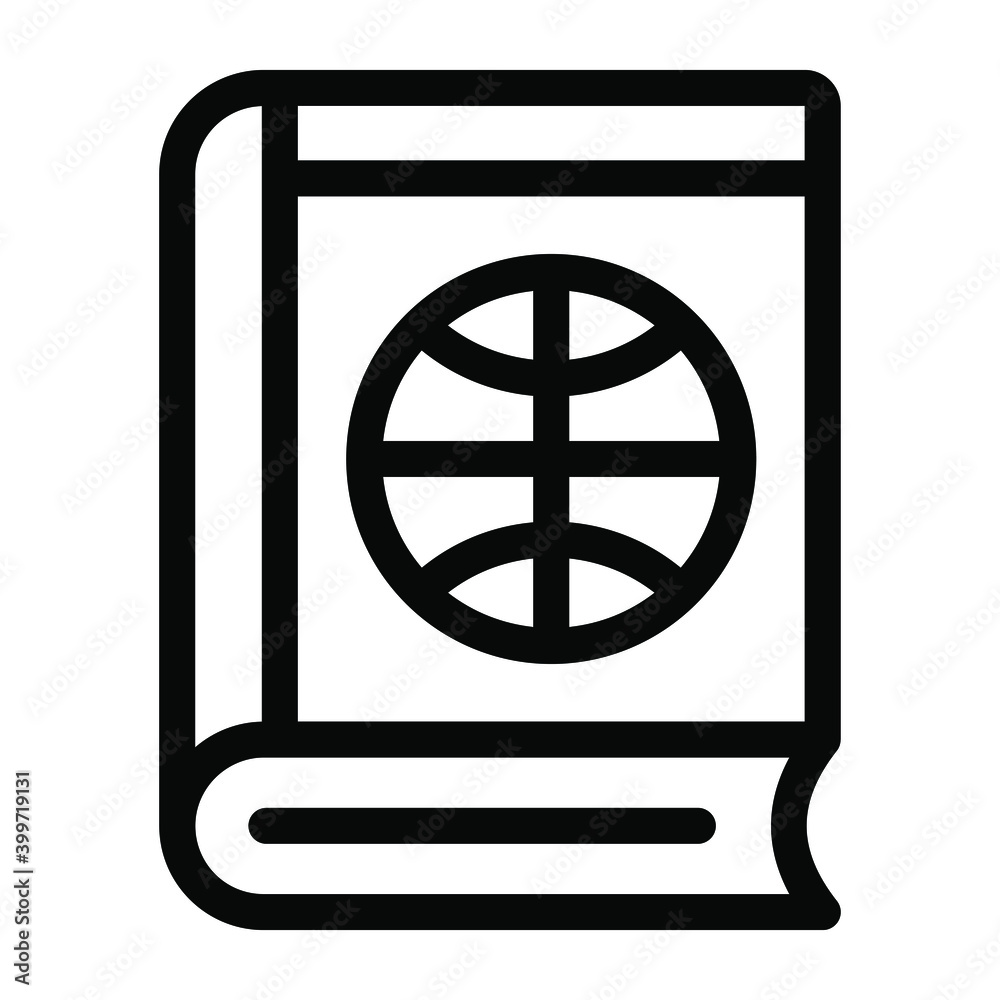 A sports book icon in solid editable design
A sports book icon in solid editable design